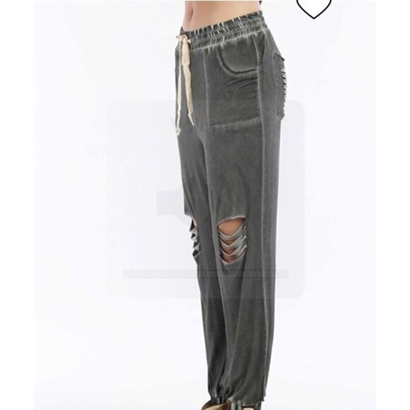 POL Sz M Jean Ripped Pocket Joggers - Picture 8 of 8